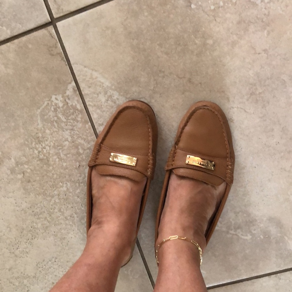 Coach Fredrica slip on loafers size 8b all leather